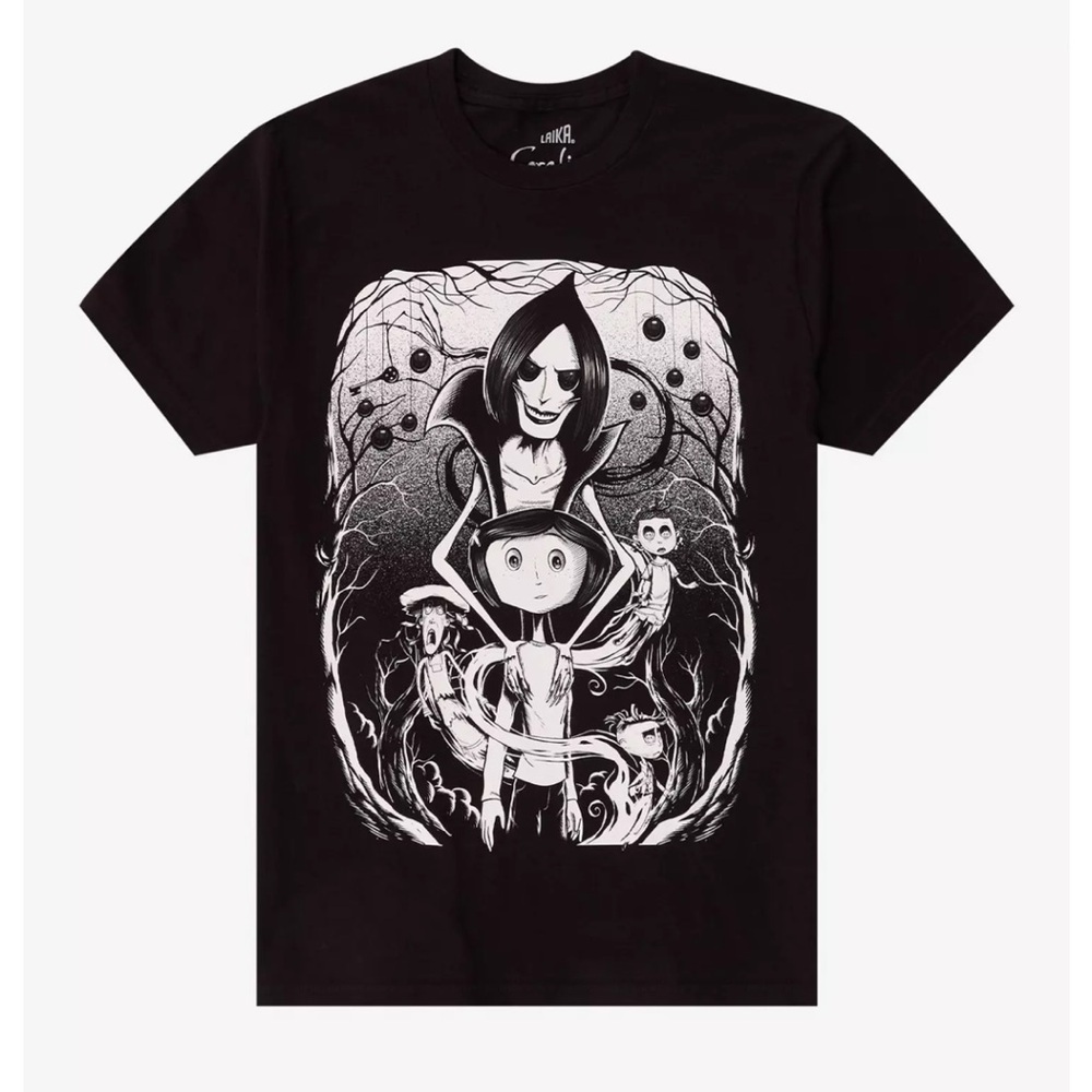 Coraline Beldam Black & White Soze Large Shirt New With Tags